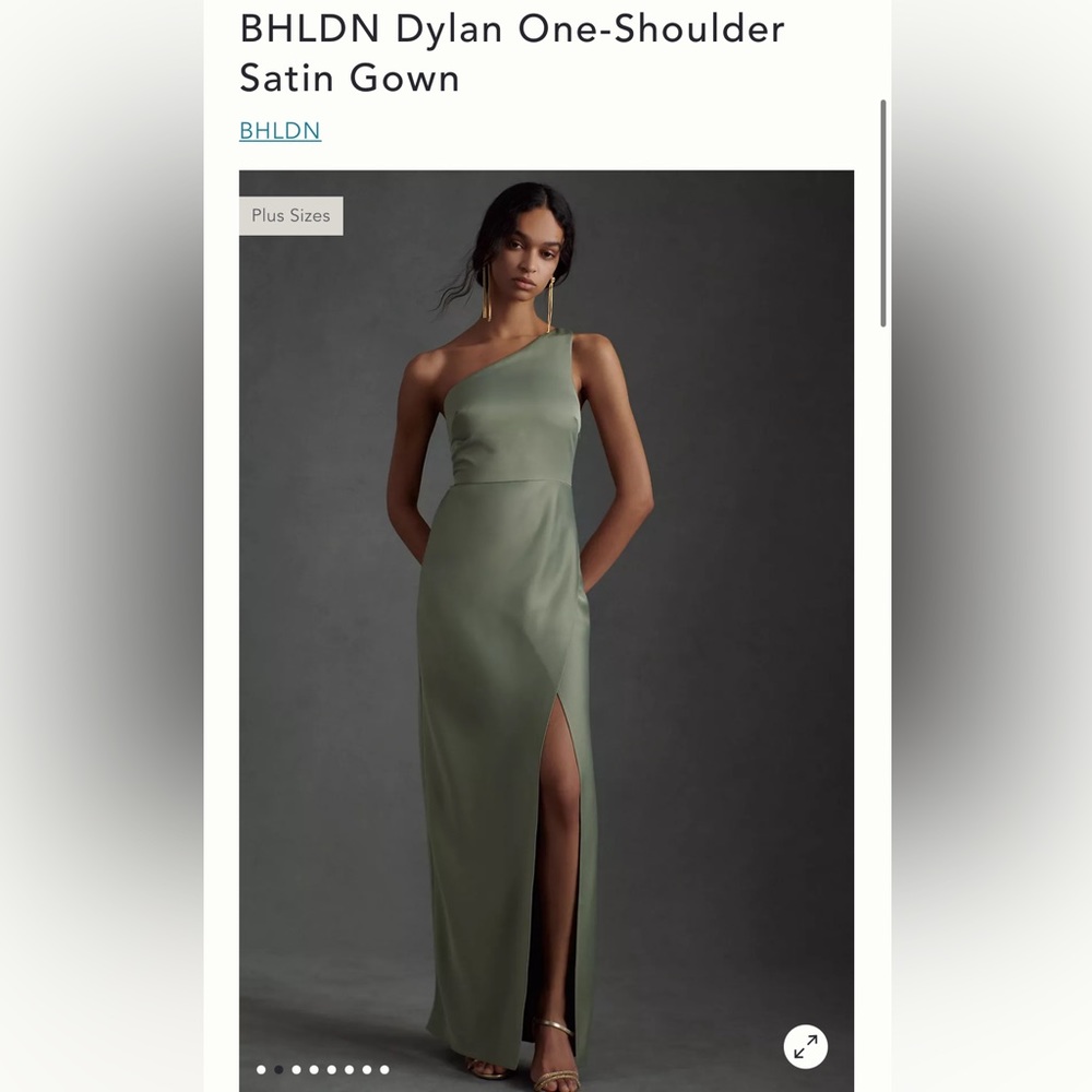 COPY - BHLDN Dylan One-Shoulder Satin Gown